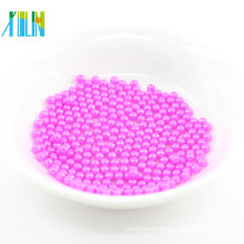 Superior quality loose pink abs plastic pearl beads without hole